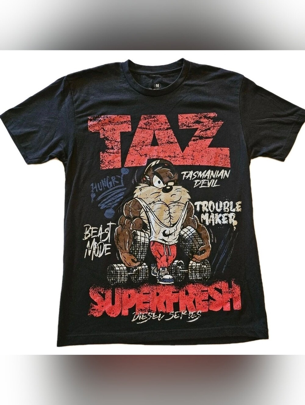 Taz Tasmanian Devil Black Graphic Tee - Superfresh